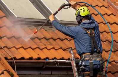 Démoussage et hydrofuge de toiture à Garlan